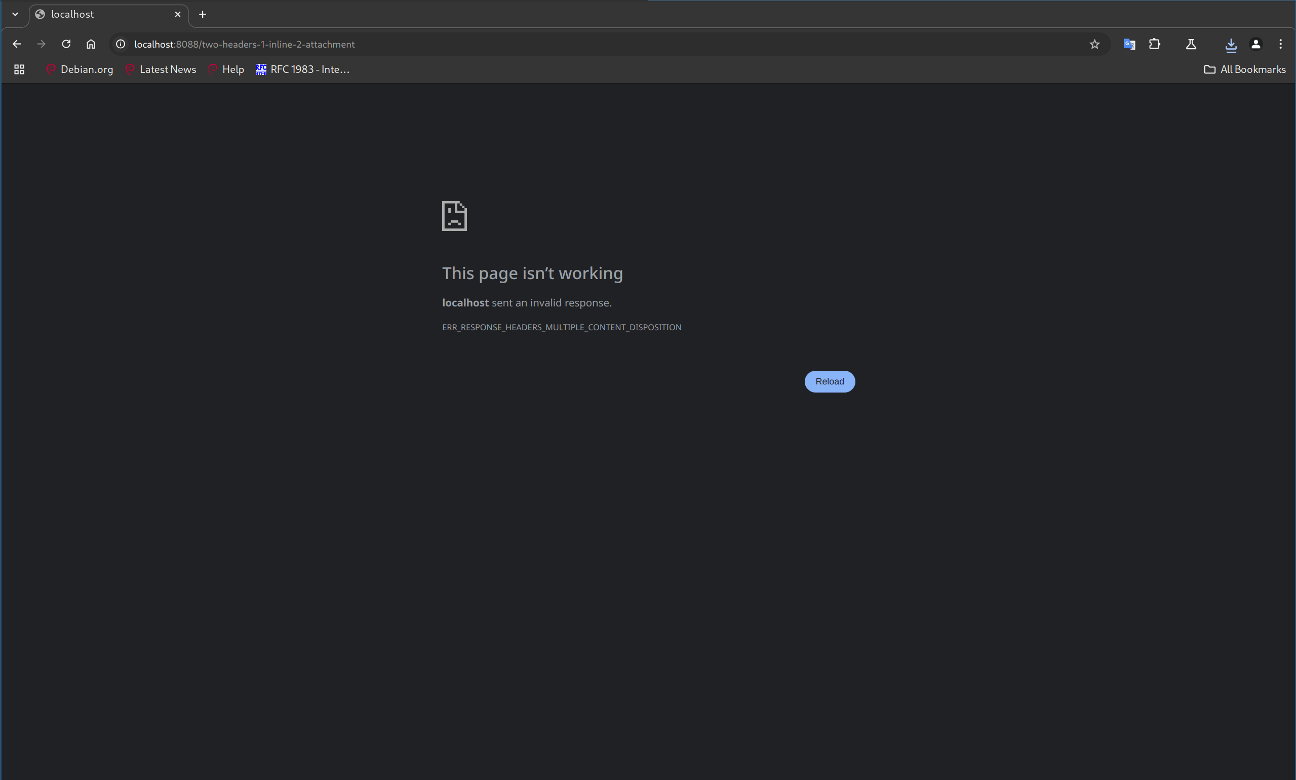 ERR_RESPONSE_HEADERS_MULTIPLE_CONTENT_DISPOSITION error